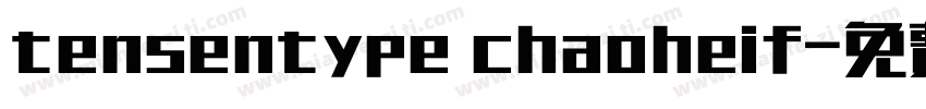 tensentype chaoheif字体转换